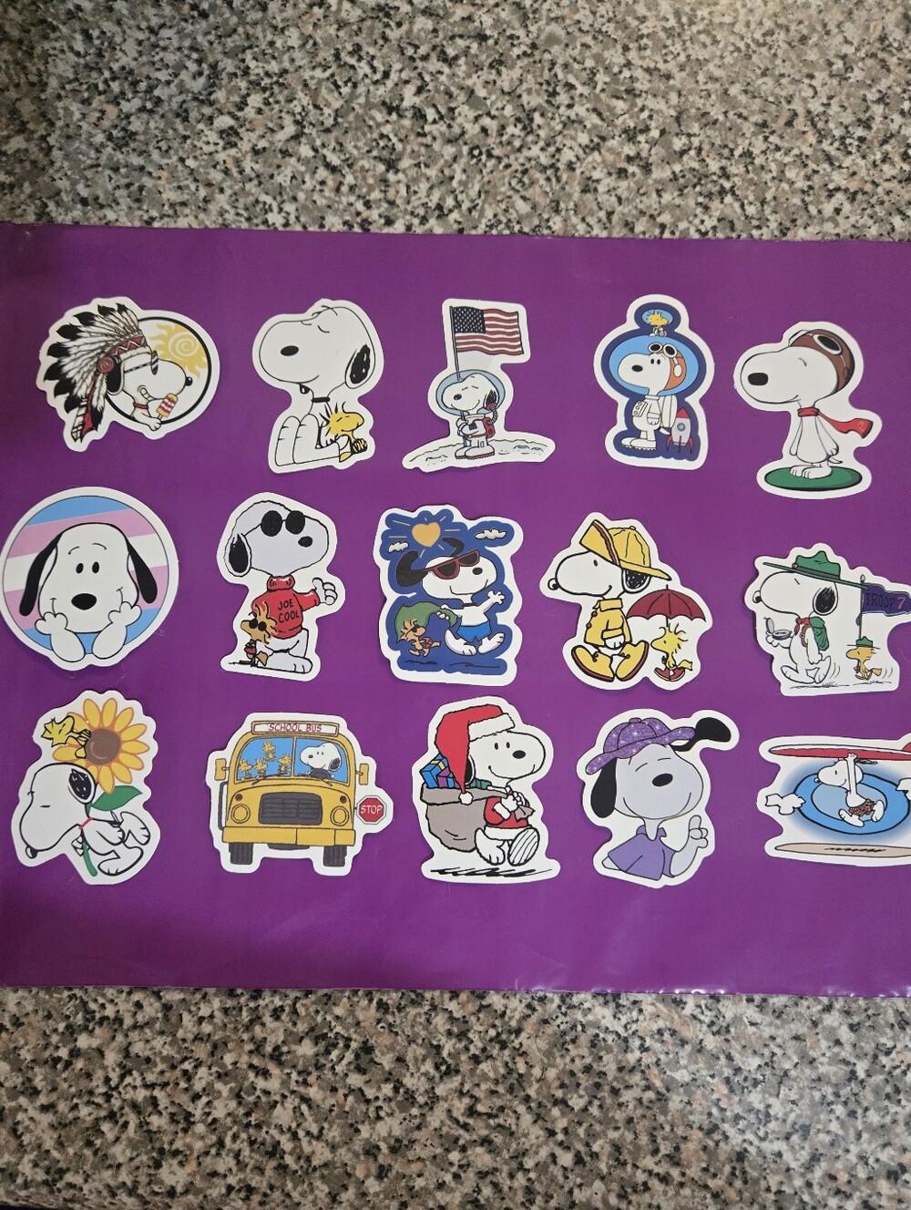 Peanuts Snoopy - Decorative Dog Character Decal Stickers